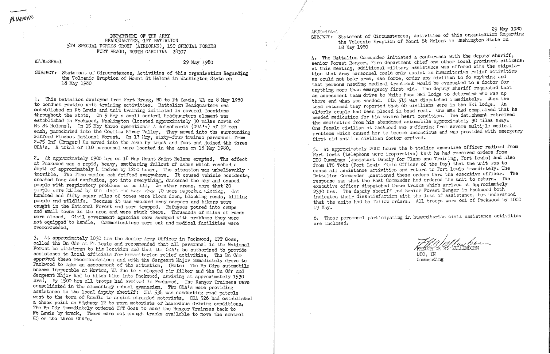 Statement of Circumstances